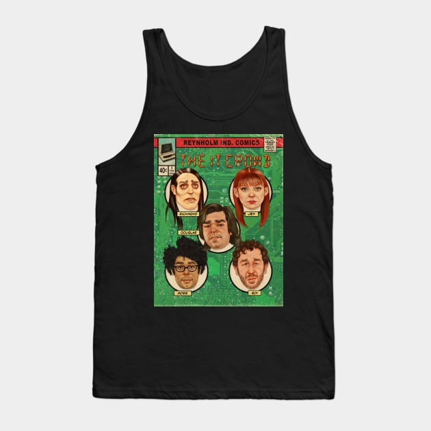 IT Crowd Comic Cover Tank Top by Cleggart